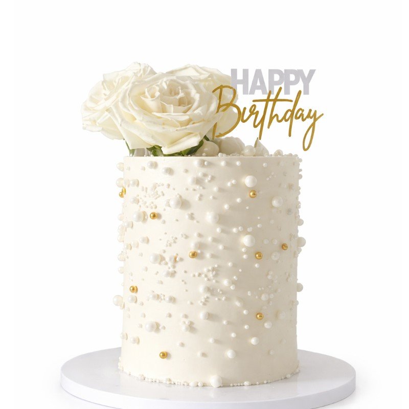 Pearl Luxe Rose Cake